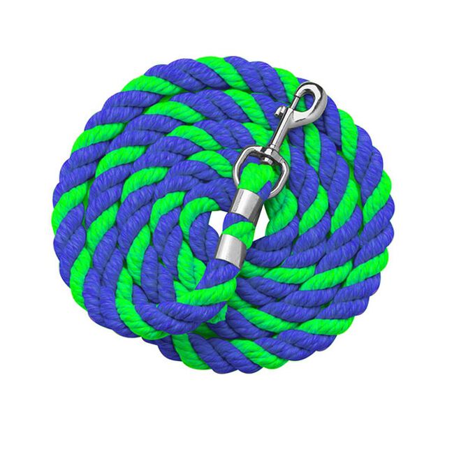 Perri's Bright Colored Cotton Lead - Lime & Royal Blue image number null