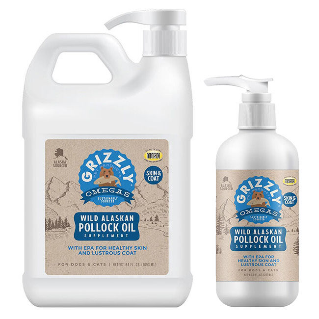 Grizzly Pet Products Wild Alaskan Pollock Oil Supplement image number null
