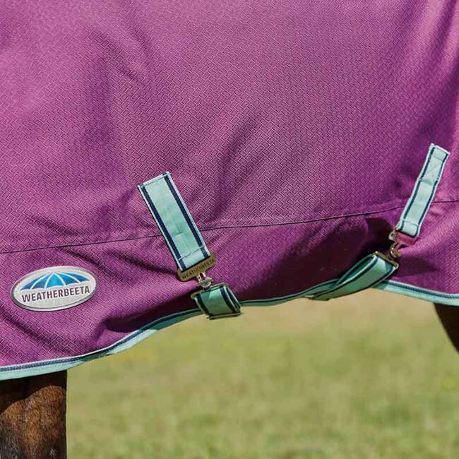 WeatherBeeta Pony ComFiTec Premier Freedom Standard Neck Lite - Purple/Navy/Mint image number null