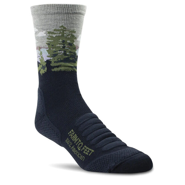 Farm to Feet Unisex Cascade Locks 3/4 Crew Sock - Total Eclipse image number null