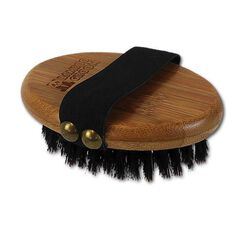 Bamboo Groom Palm Brush with Boar Bristles