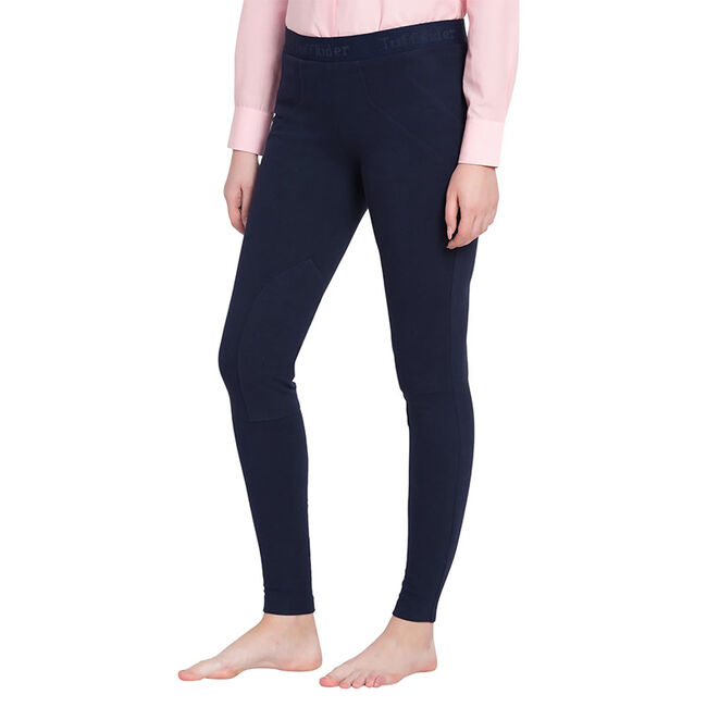 TuffRider Women's Cotton Schooling Tights - Navy image number null