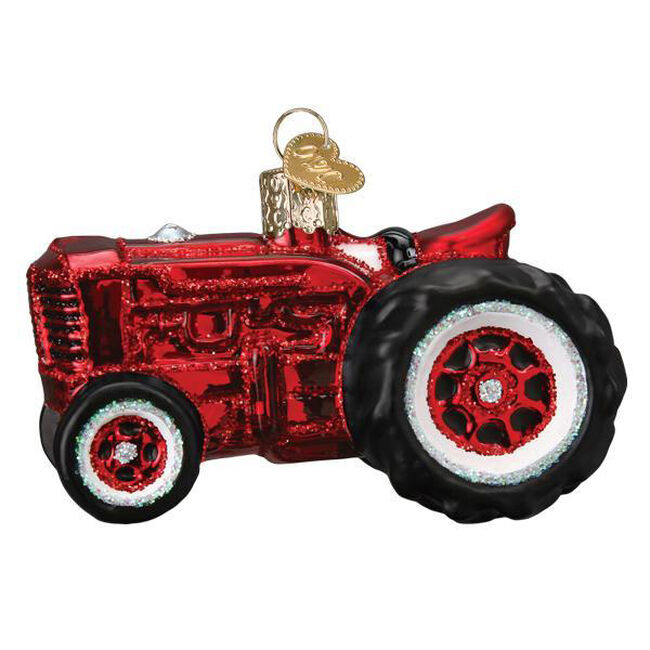 Old World Christmas Old Farm Tractor Ornament image number null