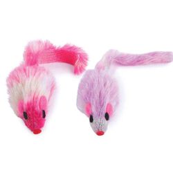 Zanies Plush Mouse Cat Toy - Assorted Colors