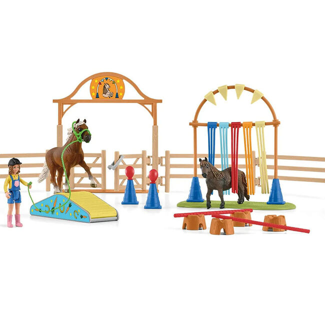 Schleich Pony Agility Training Toy image number null