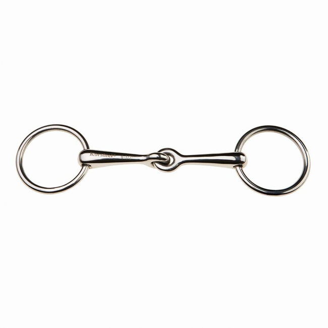 Korsteel Stainless Steel Weymouth Loose Ring Bradoon Snaffle Bit image number null