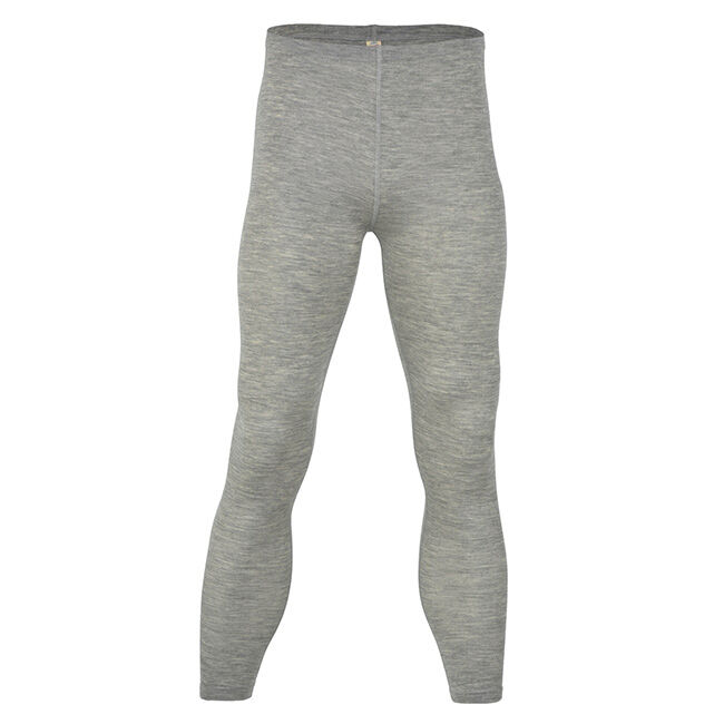 Engel Men's Wool/Silk Blend Leggings - Light Grey Melange image number null