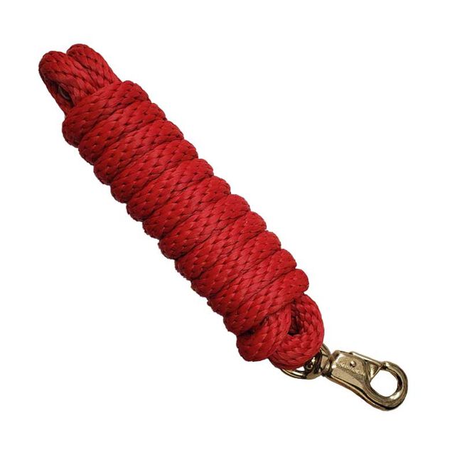 Hamilton Products 10' Poly Lead Rope with Bull Snap - Red image number null