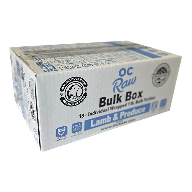 OC Raw Frozen Raw Dog Food Patties - Lamb & Produce Recipe image number null