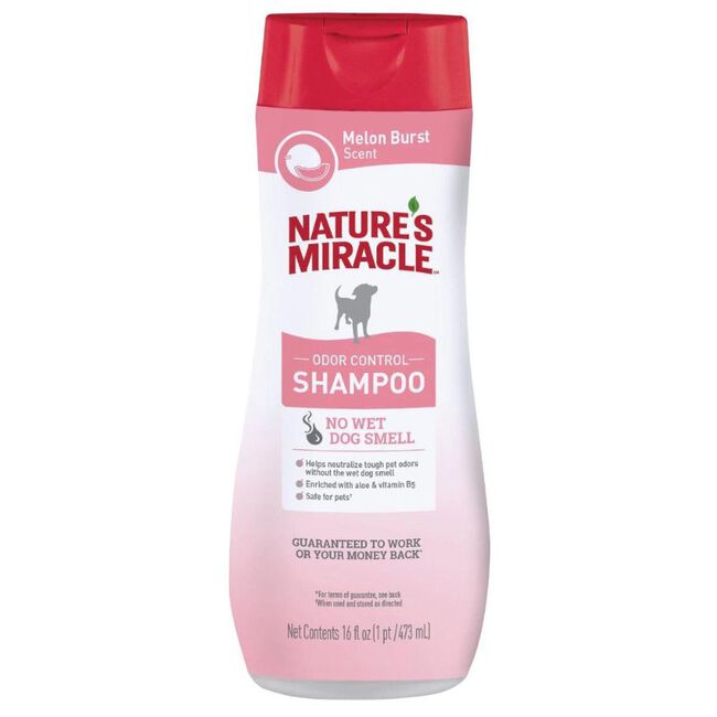 Nature’s Miracle Odor Control Dog Shampoo Melon Burst Scent 16 oz image number null