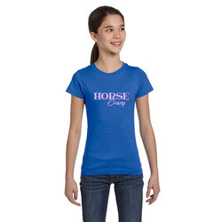 Stirrups Clothing Girl's Horse Crazy Short Sleeve Tee