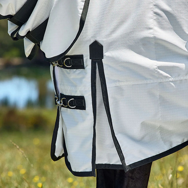 WeatherBeeta ComFiTec Sweet Itch Shield Fly Sheet Combo - White/Charcoal image number null