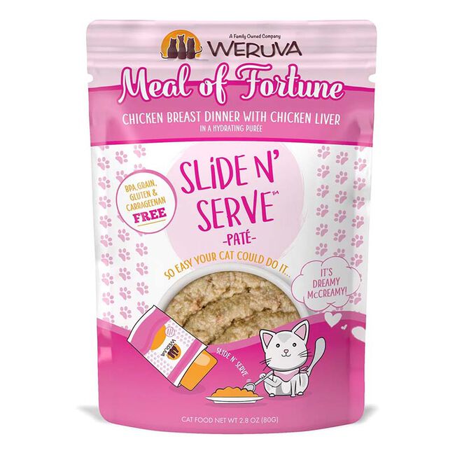 Weruva Cat Pate Cat Food - Meal of Fortune Chicken Breast Dinner with Chicken Liver - 2.8 oz image number null