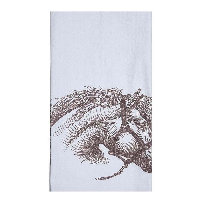 AWST International Flour Sack Kitchen Towel - Vintage Horse Head image number null