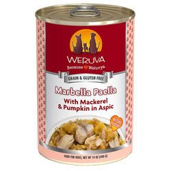Weruva Classic Dog Food - Marbella Paella with Mackerel & Pumpkin in Aspic - 14 oz