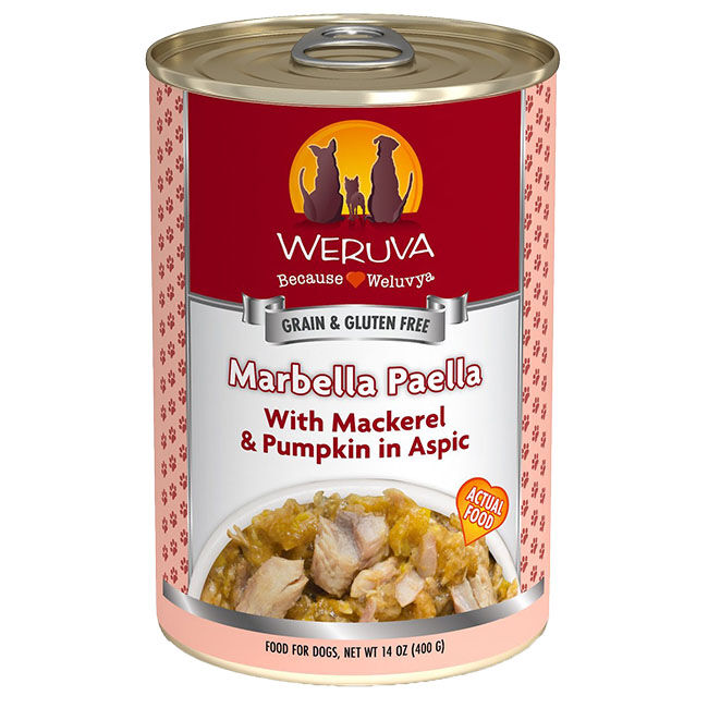 Weruva Classic Dog Food - Marbella Paella with Mackerel & Pumpkin in Aspic - 14 oz image number null