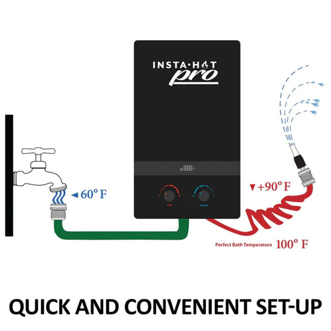 Insta-Hot Pro Portable Horse Washing System with Cart & Basket image number null