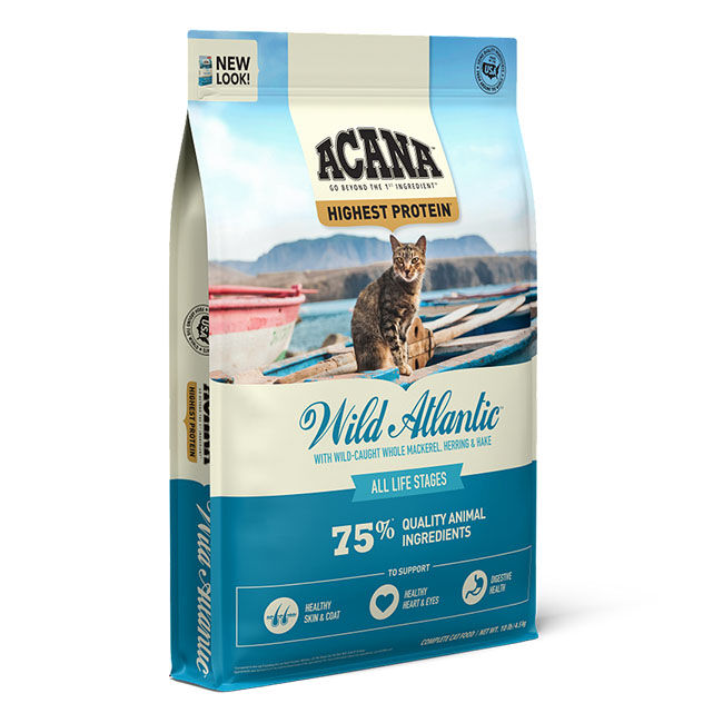 ACANA Wild Atlantic Cat Food with Wild-Caught New England Fish & Fresh Kentucky Greens image number null