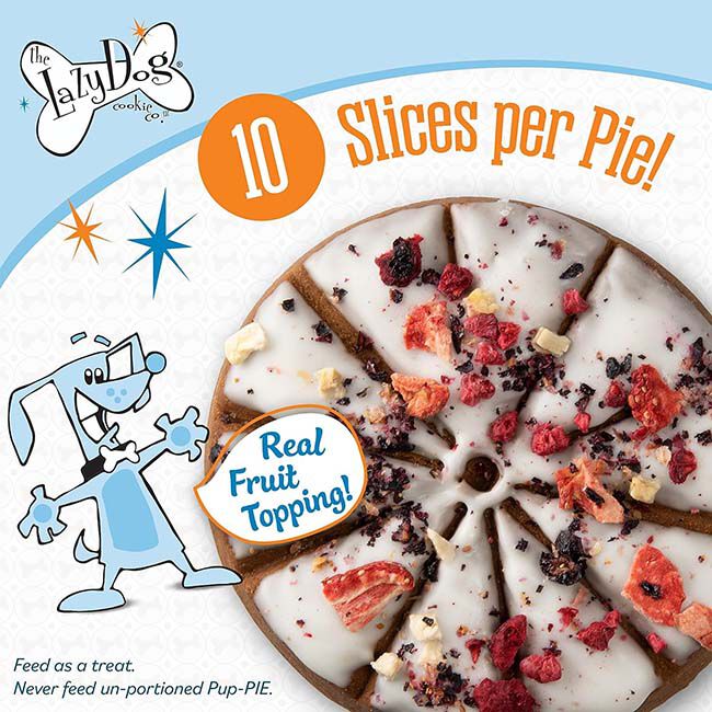 The Lazy Dog Cookie Co. Original Pup-Pie - Happy Birthday - Pie-Shaped Treat for a Darling Girl image number null