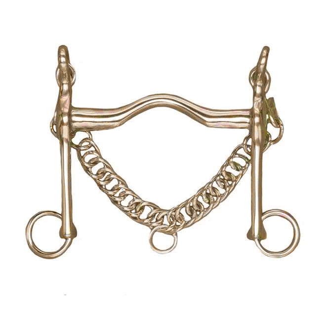 AlBaCon German Silver Weymouth Wide Port Bit With Chain image number null
