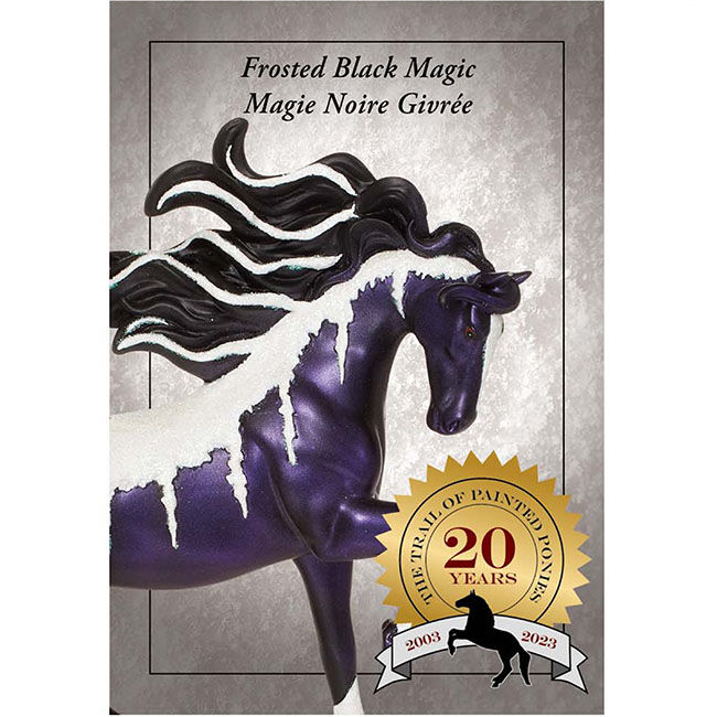 Trail of Painted Ponies Figurine - Winter 2023 - Frosted Black Magic - Closeout image number null