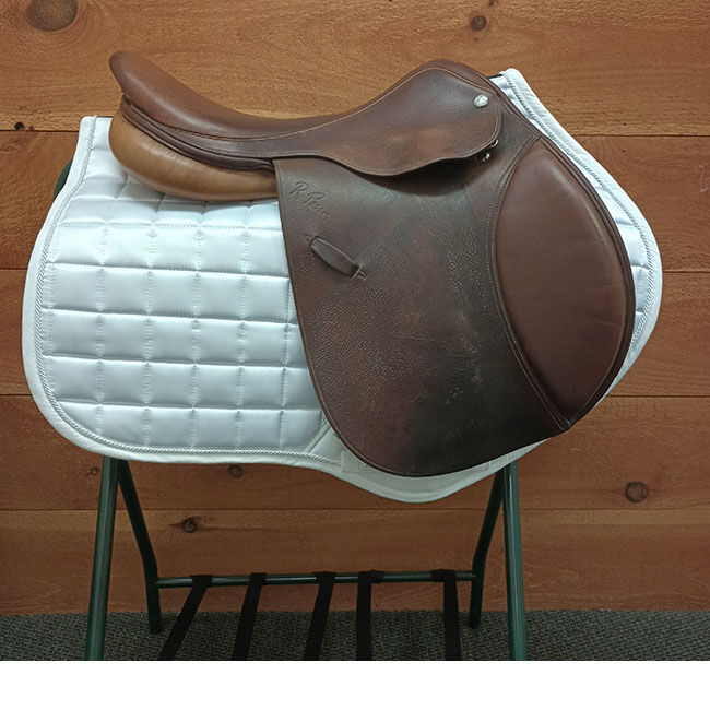Used Pessoa GenX Close Contact Saddle - Oakbark - 17" image number null