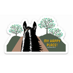 Horse Hollow Press Magnet - "My Happy Place" - Green