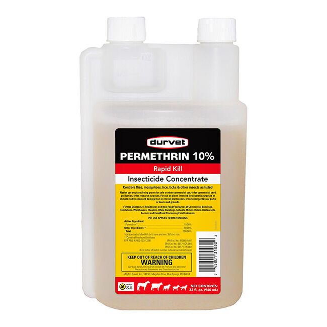 Durvet Permethrin 10% Insecticide Concentrate image number null