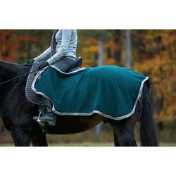 Saratoga Horseworks The Saratoga Fleece Riding Blanket - Hunter/Grey
