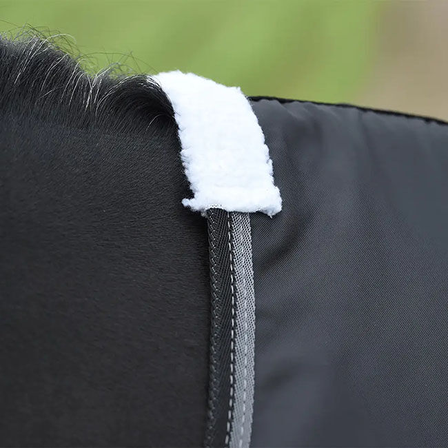 WeatherBeeta Anti-Static Fleece Cooler with Standard Neck - Black/Silver image number null