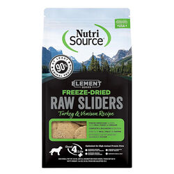 NutriSource Element Series Freeze-Dried Raw Sliders - Turkey & Venison Recipe - 20 oz
