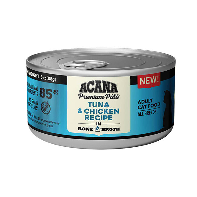ACANA Premium Pate Cat Food - Tuna & Chicken Recipe in Bone Broth image number null