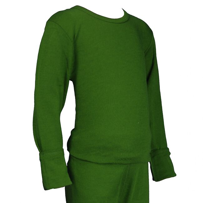 Hocosa Kids' Wool/Silk Long Sleeve Shirt - Green image number null
