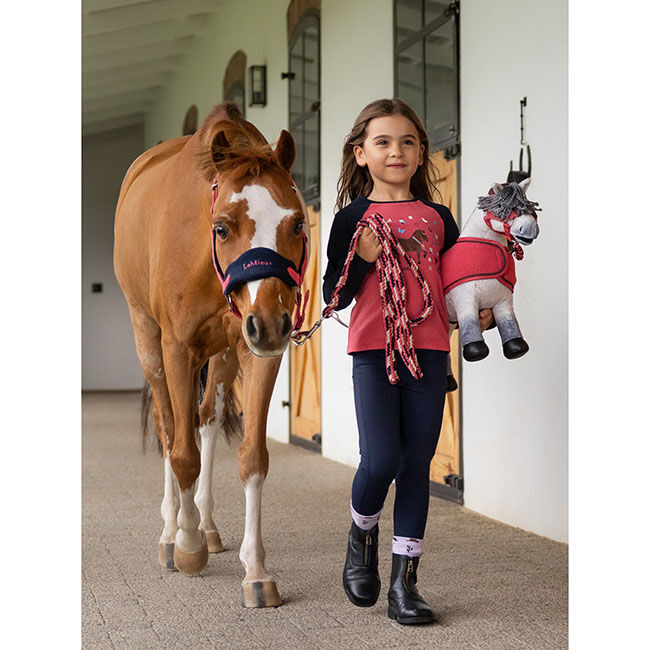 LeMieux Kids' Mini Jamie Chancer Long Sleeve Top - Cranberry image number null