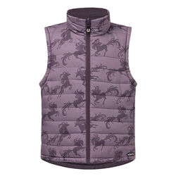 Kerrits Kids' Pony Parade Reversible Quilted Riding Vest - Elderberry/Thistle Horse