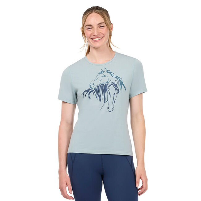 Kerrits Women's Equine Embrace Tee - Shoreline image number null