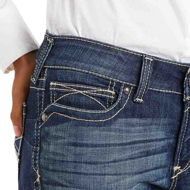 Ariat Women's R.E.A.L. Mid Rise Stretch Original Boot Cut Jean image number null