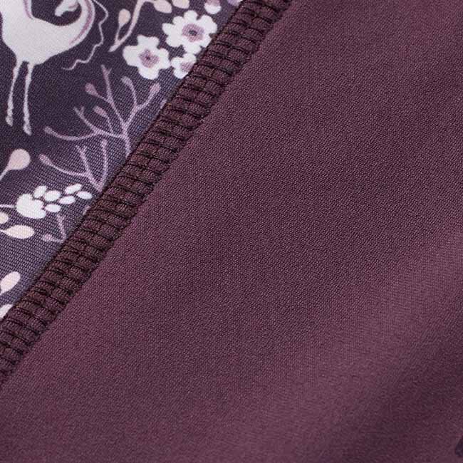 Kerrits Kids' Thermo Tech Full Leg Riding Tight - Elderberry/Elderberry Fantasy Fillies image number null