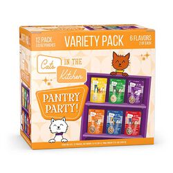 Weruva Cats in the Kitchen Cat Food - Pantry Party Pouch Variety Pack - 12-Pack