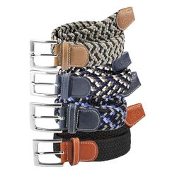 KL Select USG Multi Color Casual Stretch Belt