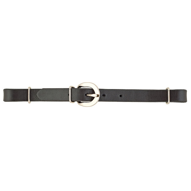 Weaver Straight Bridle Leather Curb Strap Black image number null