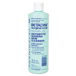 Betadine Veterinary Surgical Scrub (Povidone-iodine, 7.5%) - 16 oz