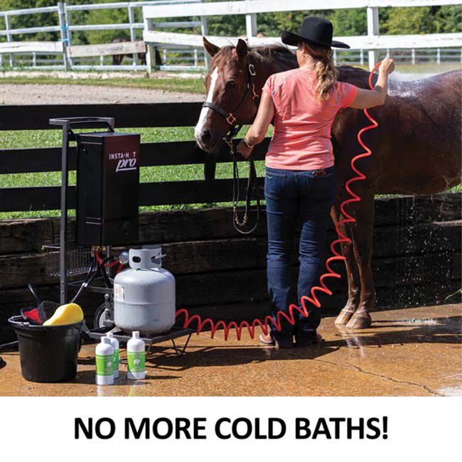 Insta-Hot Pro Portable Horse Washing System with Cart & Basket image number null