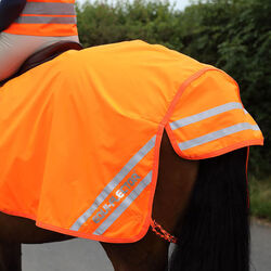 Shires Equi-Flector Mesh Exercise Sheet - Orange