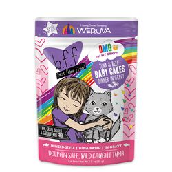 Weruva BFF OMG Cat Food - Baby Cakes Tuna & Beef Dinner in Gravy - 3 oz