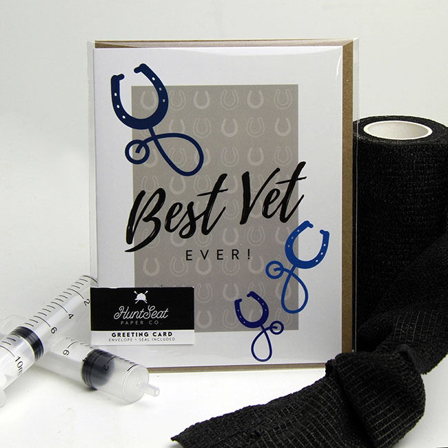 Hunt Seat Paper Co. Card - Best Vet Ever image number null