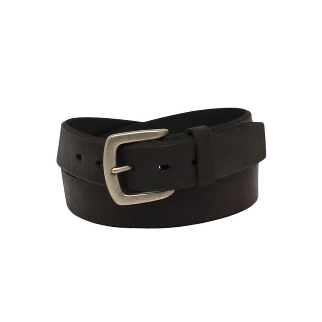 Ariat Men's Beveled Edge Embroidered Logo Belt - Black image number null
