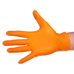 AdvanceFit Orange Rubber Gloves