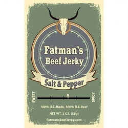 Fatman's Beef Jerky - Salt & Pepper - 2 oz