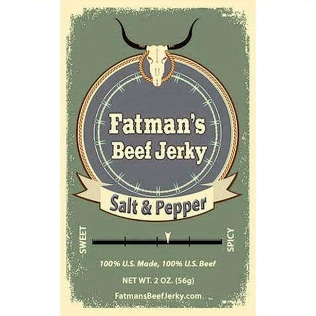 Fatman's Beef Jerky - Salt & Pepper - 2 oz image number null